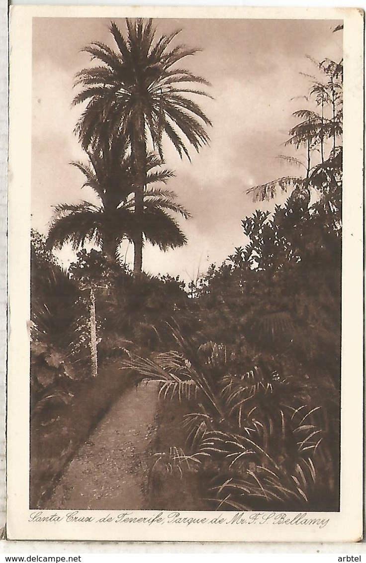 BELGISH CONGO TENERIFE POSTCARD WIRH LEOPOLDVILLE PAQUEBOT COURRIER DE HAUTE MER - Otros & Sin Clasificación