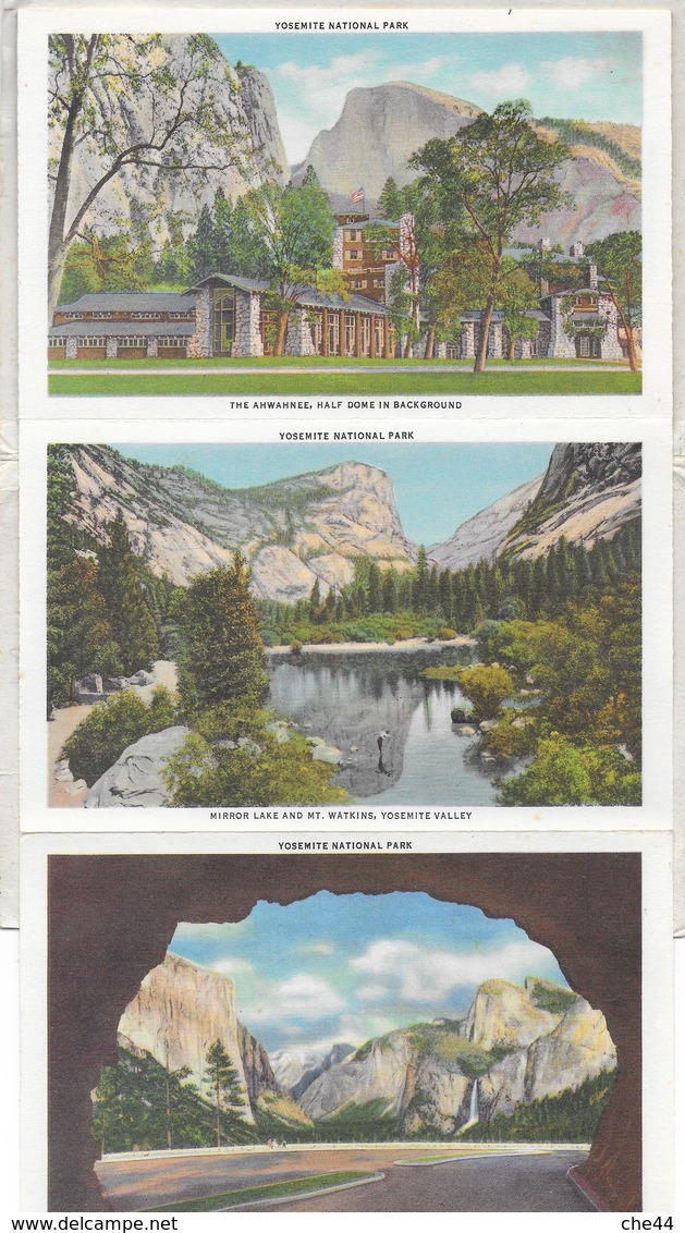 Petit livre avec 18 photos du Park Yosemite. (Voir commentaires)