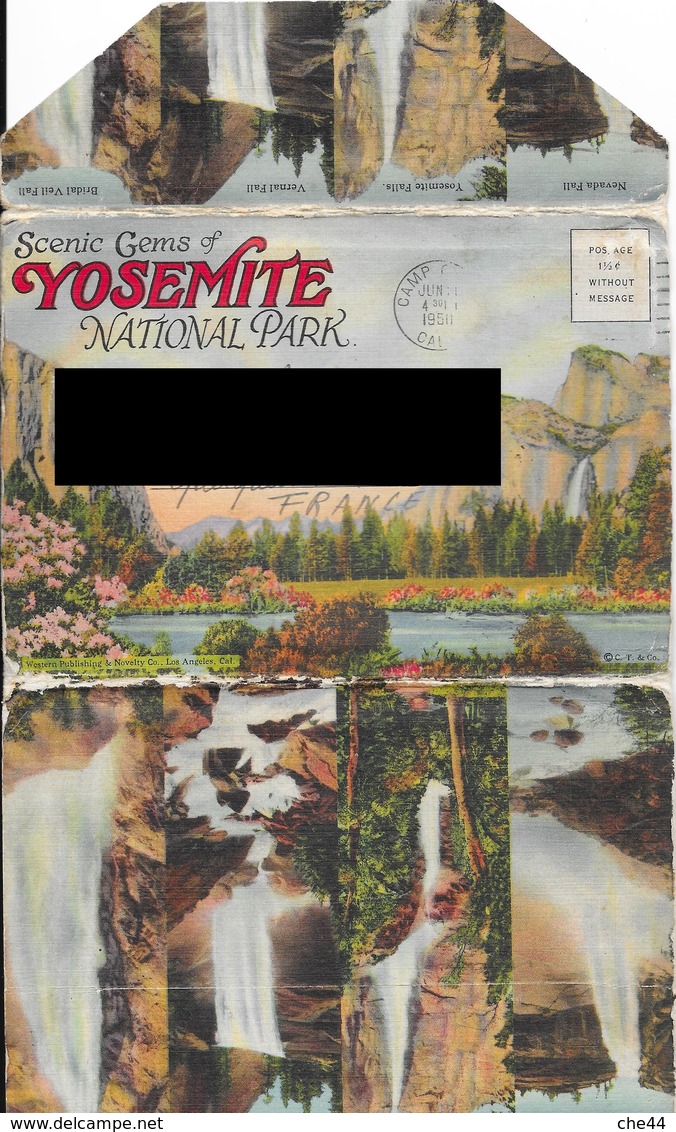 Petit livre avec 18 photos du Park Yosemite. (Voir commentaires)