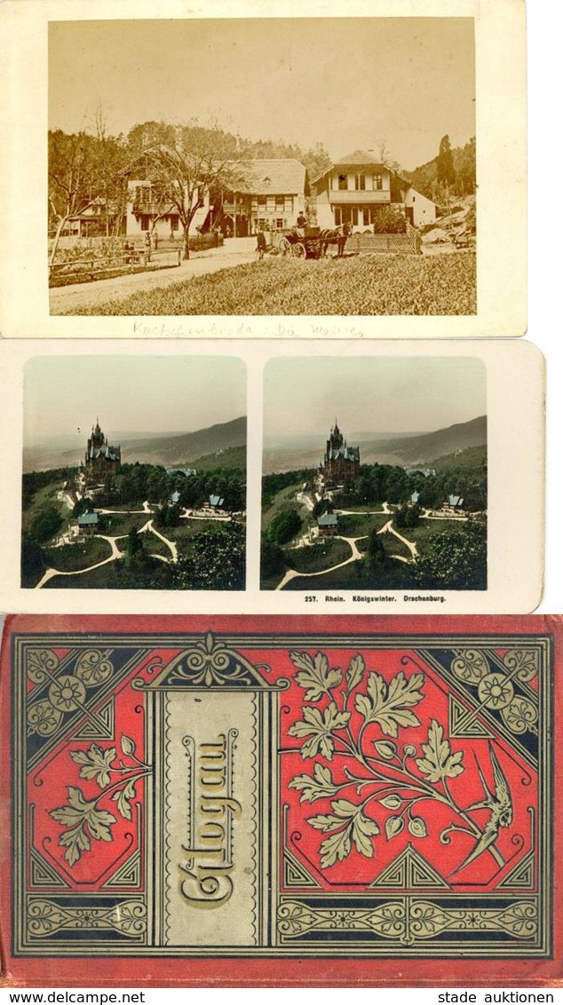 Kabinettfotos CDVs Stereokarten Leporellos Partie Mit über 230 Stück I-II - Autres & Non Classés