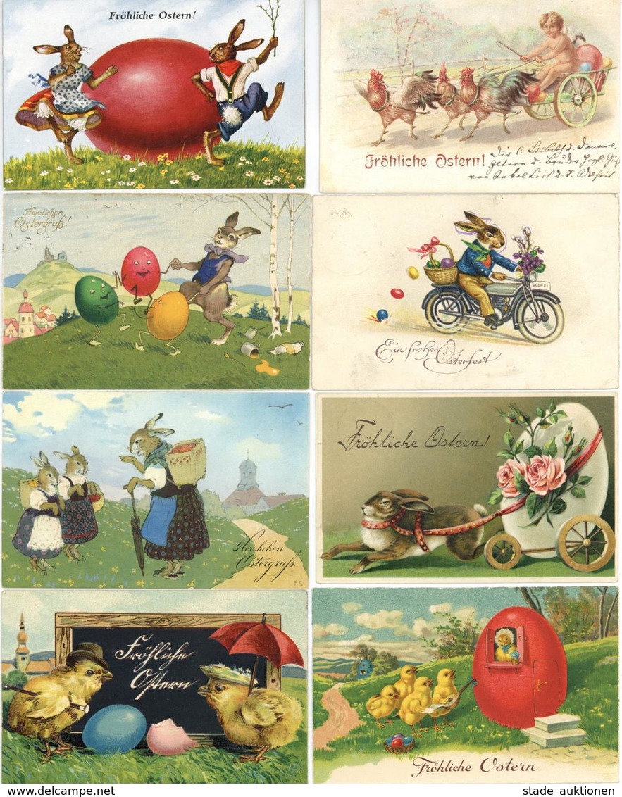 Ostern Partie Mit über 12  Ansichtskarten Vor 1945 Dabei Viele Schöne Lithos Und Präge-Karten I-II Paques - Ostern