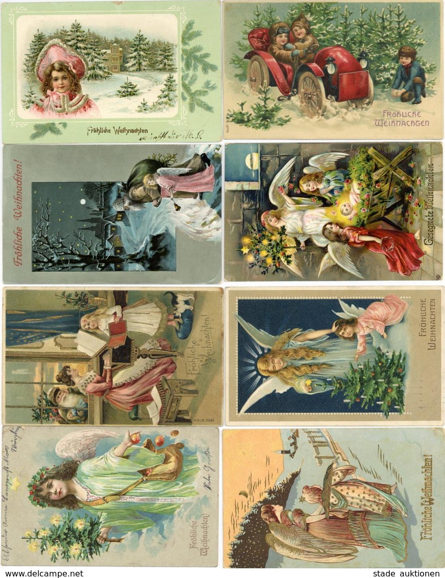 Weihnachten Album Mit Circa 380 Ansichtskarten Dabei Sehr Schöne Präge-Karten II Teils Unterschiedliche Erhaltung Noel - Autres & Non Classés