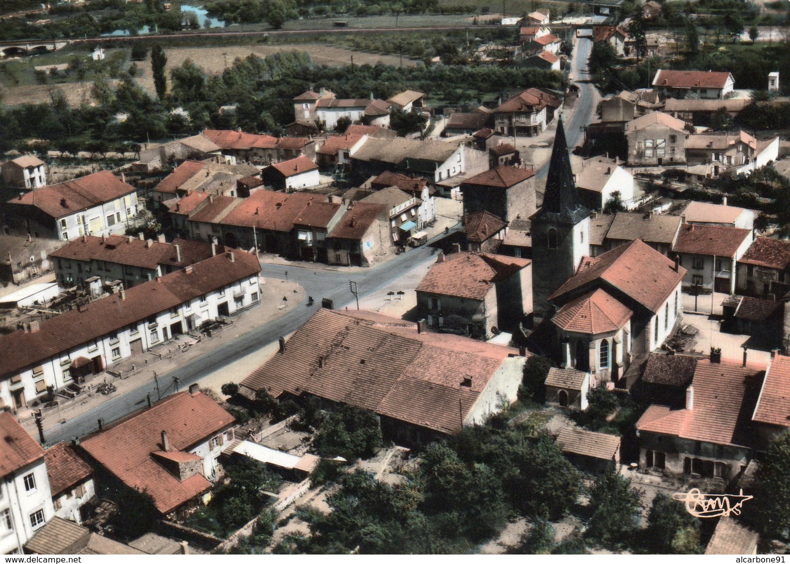 DAMELEVIERES - Vue Aérienne - Centre - Eglise - Autres & Non Classés