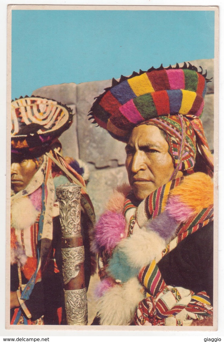 °°° 13740 - PERU  - CUZCO - ALCALDE INDIGENA EN SACSAHUMAN - 1982 °°° - Pérou