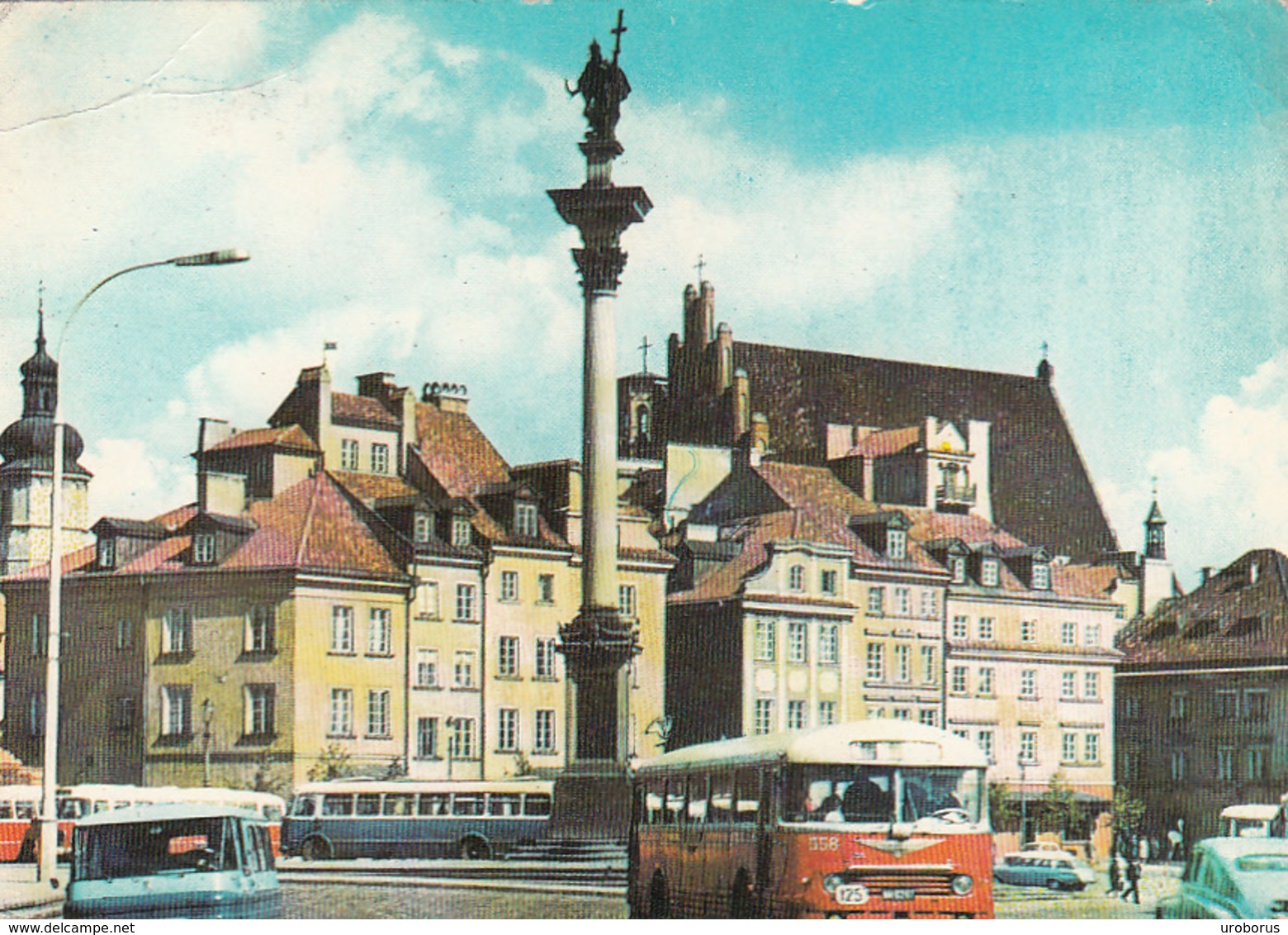 POLAND - Warszawa 1969 - Plac Zamkowy - Bus - Pologne