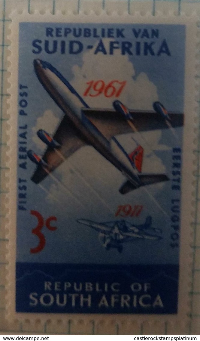 O) 1961 SOUTH AFRICA, BOEING 707 AND BELRIOT MONOPLANE SC 280, FIRST AERIAL POST, MNH - Neufs