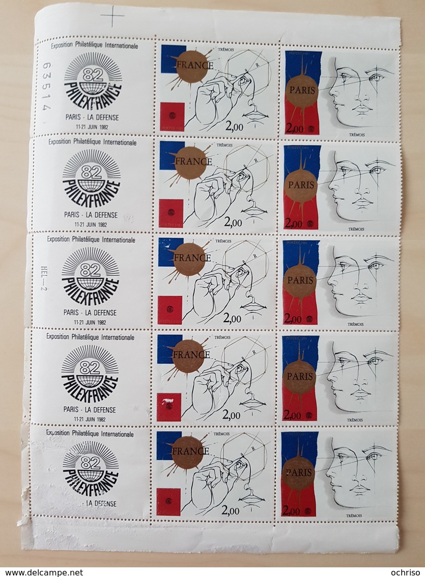 Affaire !!! Série de Feuilles completes et blocs de timbres France annnées 40-60 cote YT 700€