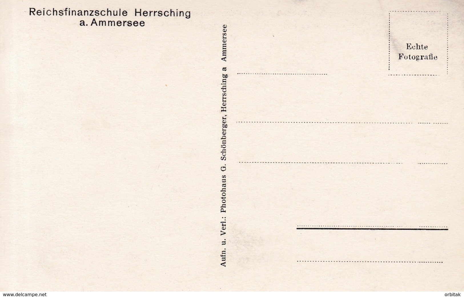 Herrsching Am Ammersee * Reichsfinanzschule, Gebäude * Deutschland * AK186 - Herrsching