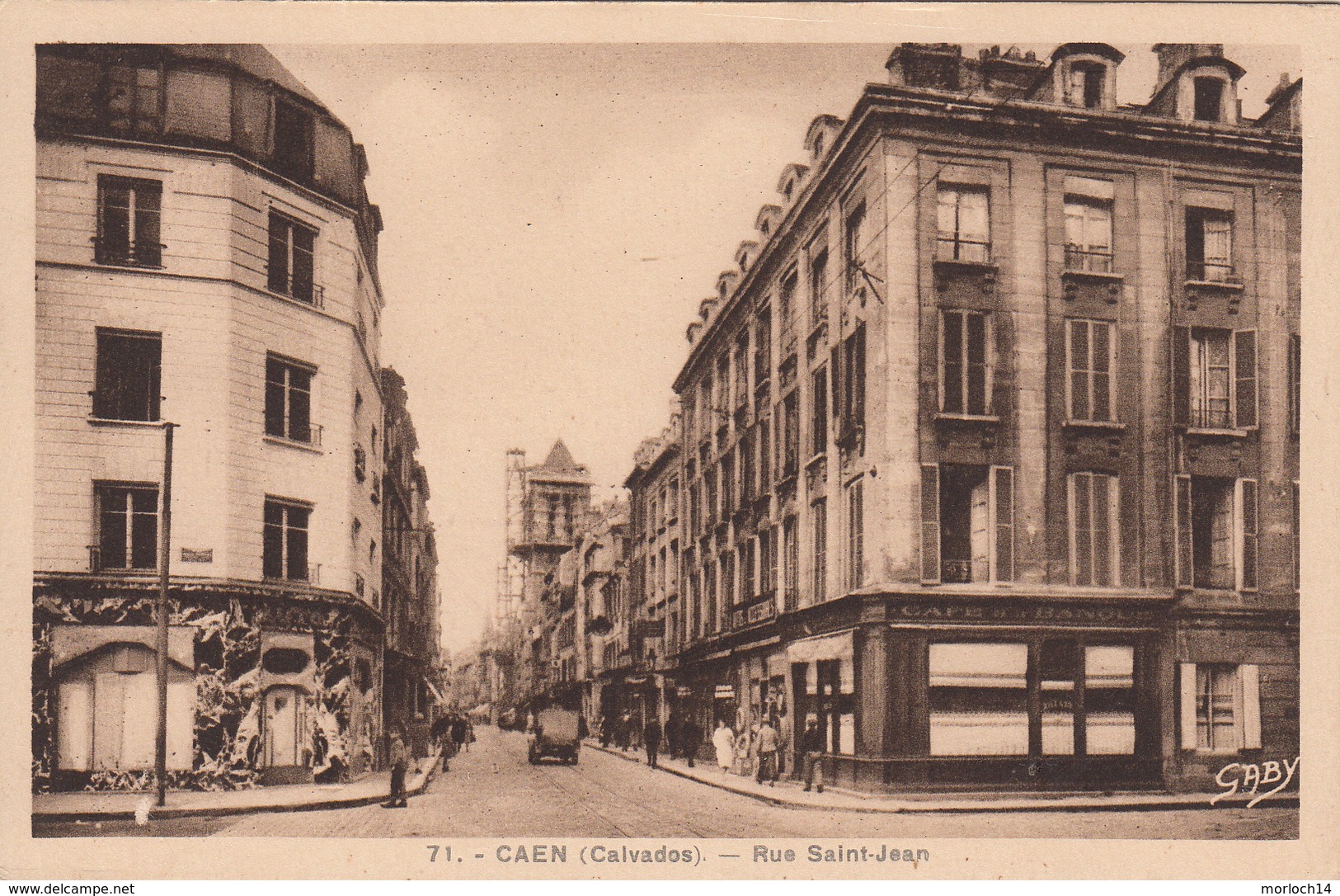 CAEN : Rue St Jean Années 30 - Caen