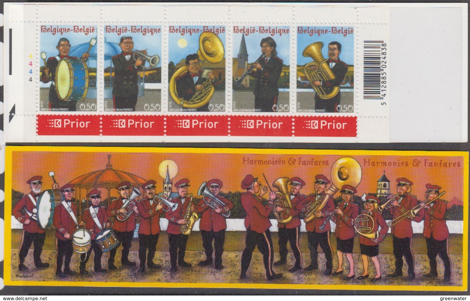 Belgium 2005 Brassbands Booklet ** Mnh (44360) Face 2.50 € - Ongebruikt