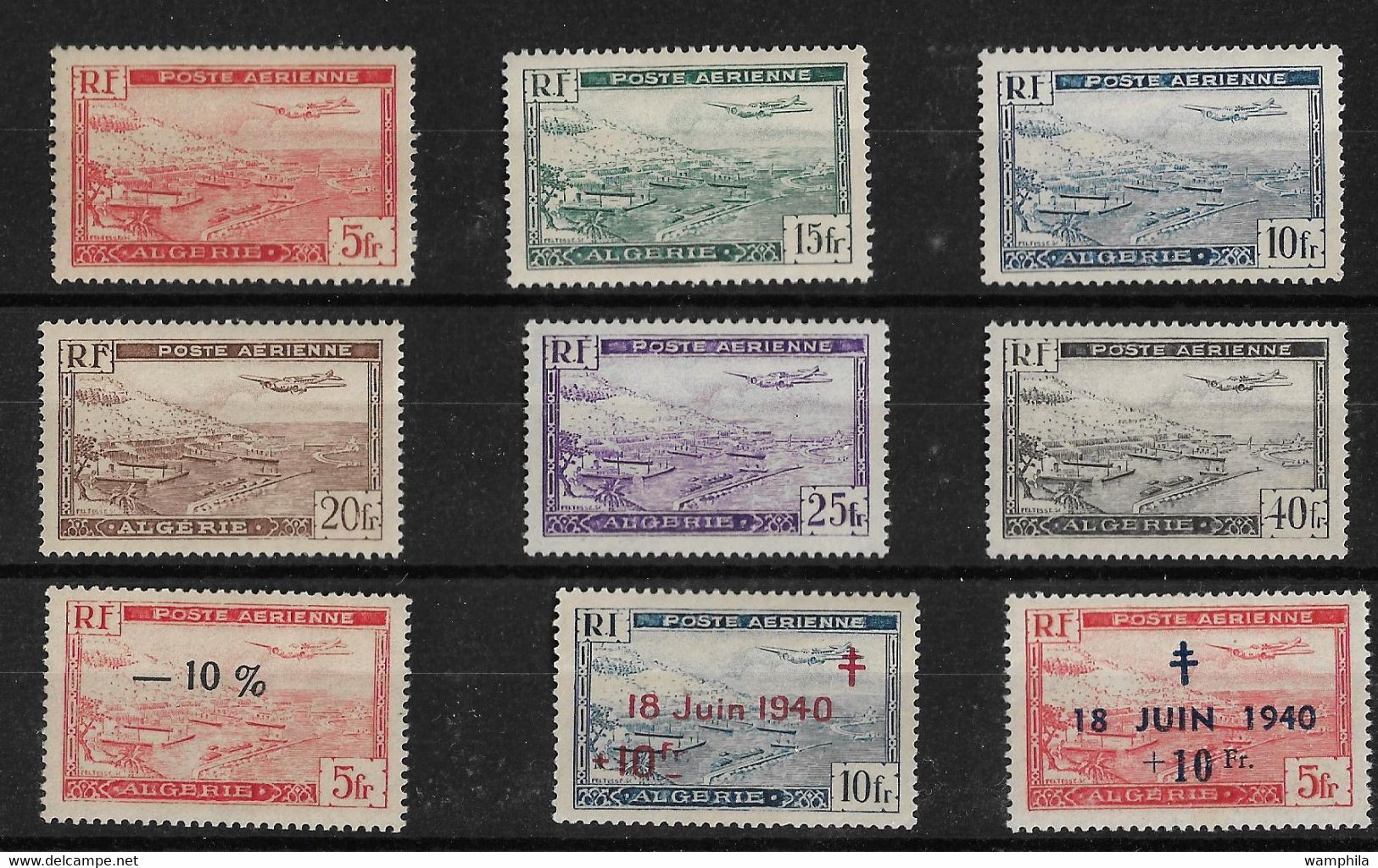 Algérie Lot De P.A. Neufs ** / * MNH & MH  (67 Timbres.) - Posta Aerea