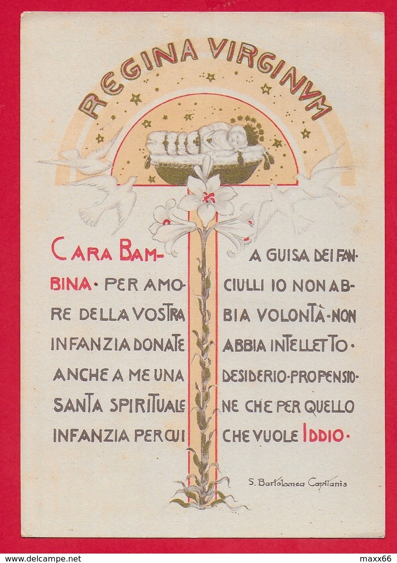 CARTOLINA VG ITALIA - Regina Verginum - S. Bartolomea CAPITANIO - Suore Di Carità - 10 X 15 - 1967 - Santi