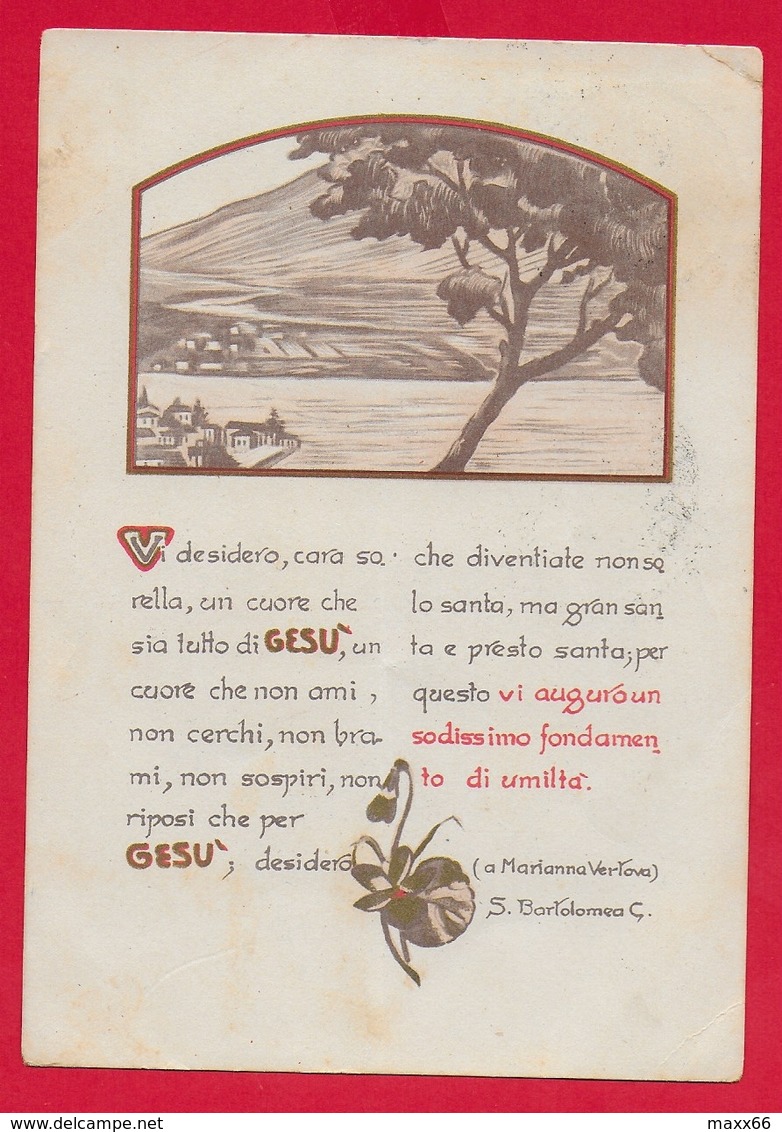 CARTOLINA VG ITALIA - Lettera A Marianna Vertova - S. Bartolomea CAPITANIO - Suore Di Carità - 10 X 15 - 1961 - Santi