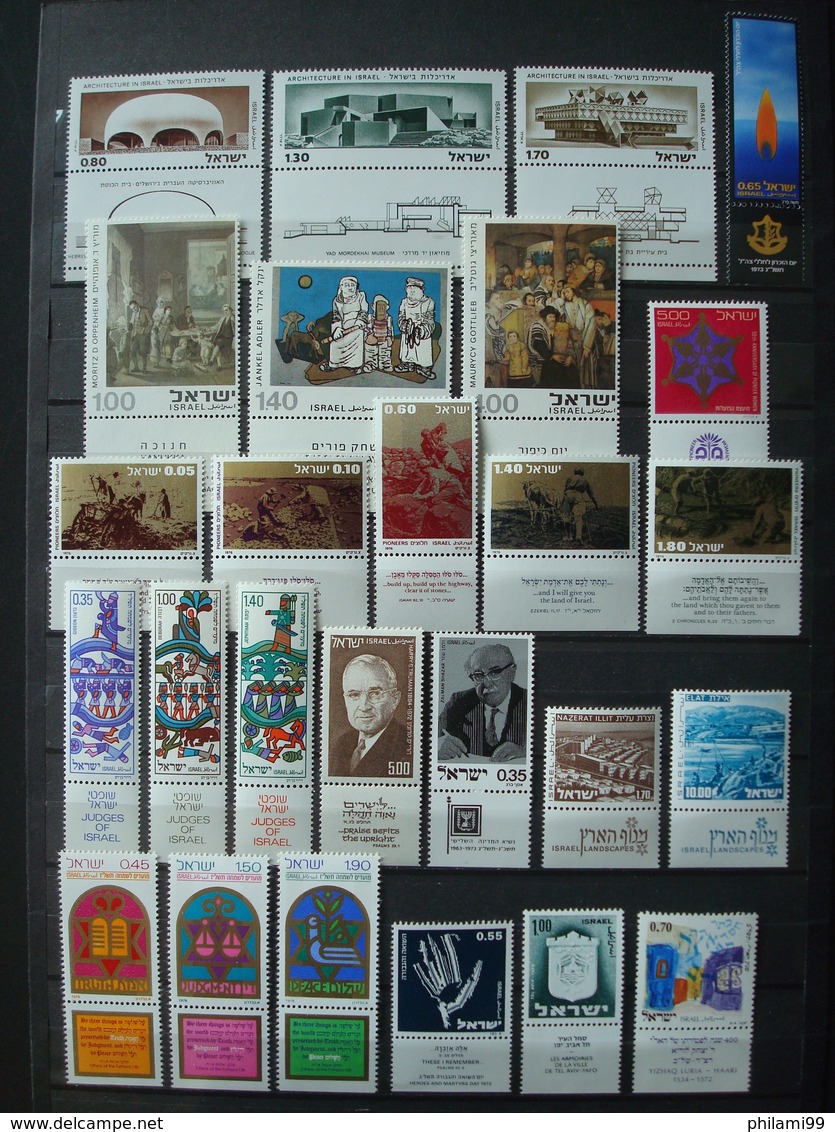 ISRAEL MNH** 3 SCANS COLLECTION WITH TABS - Collections, Lots & Séries