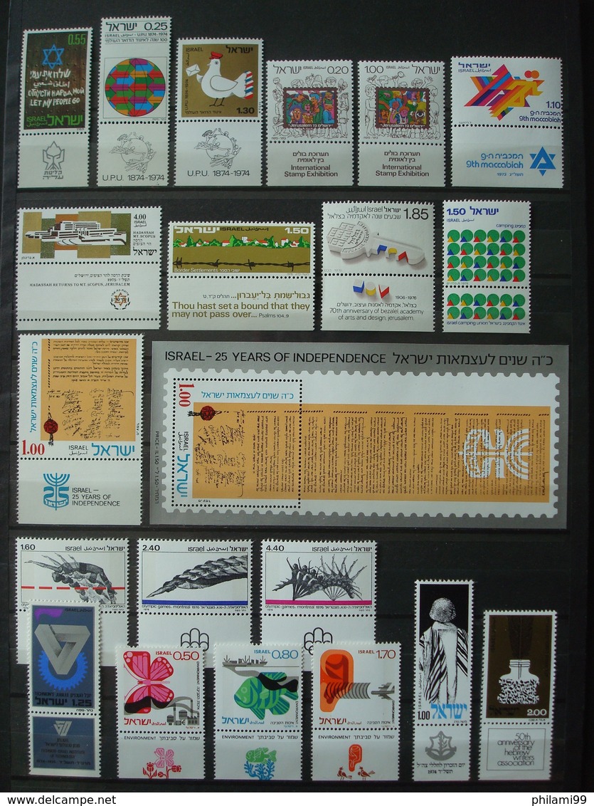 ISRAEL MNH** 3 SCANS COLLECTION WITH TABS - Collections, Lots & Séries