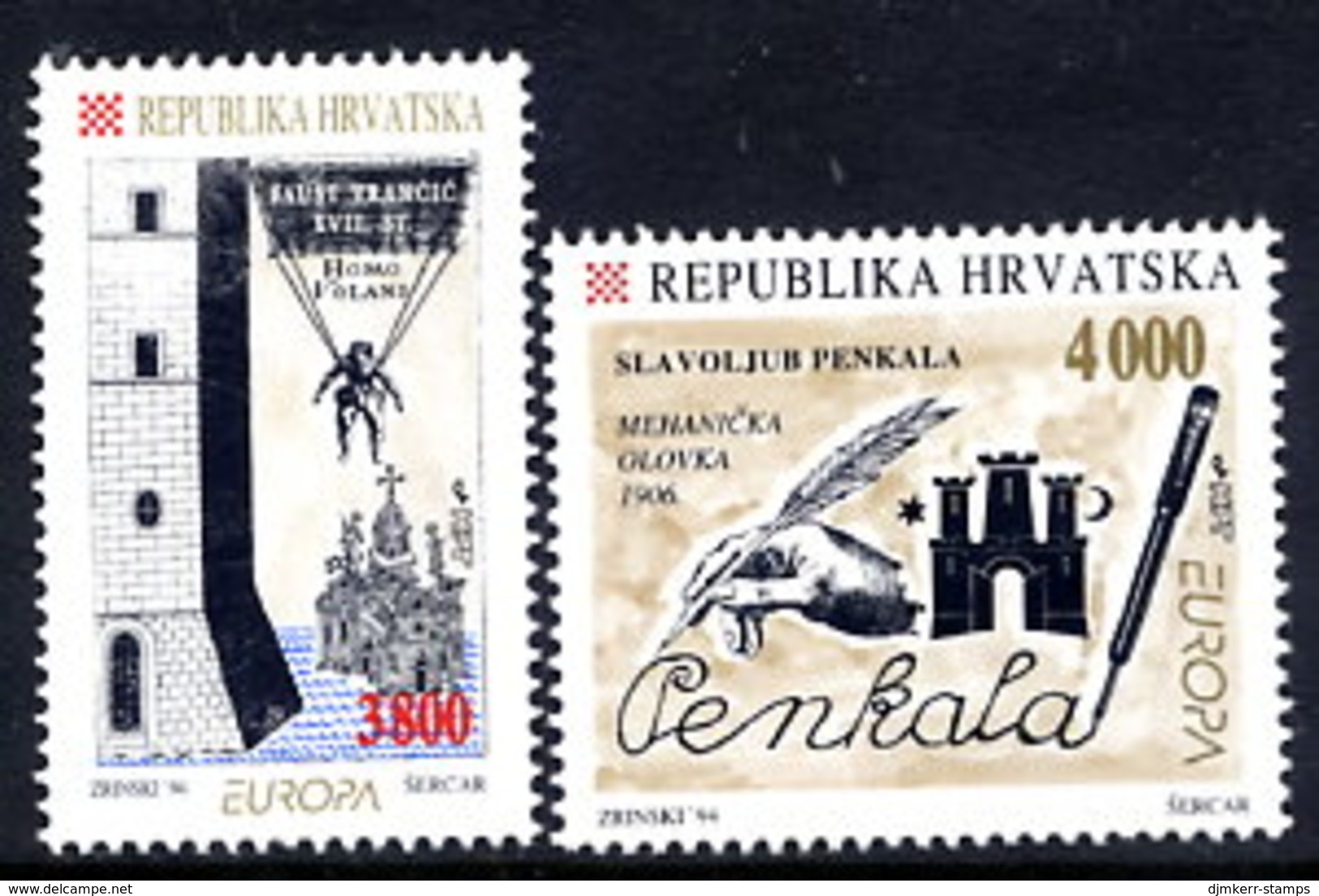 CROATIA 1994 Europa: Inventions  MNH / **.  Michel 274-75 - Croatie