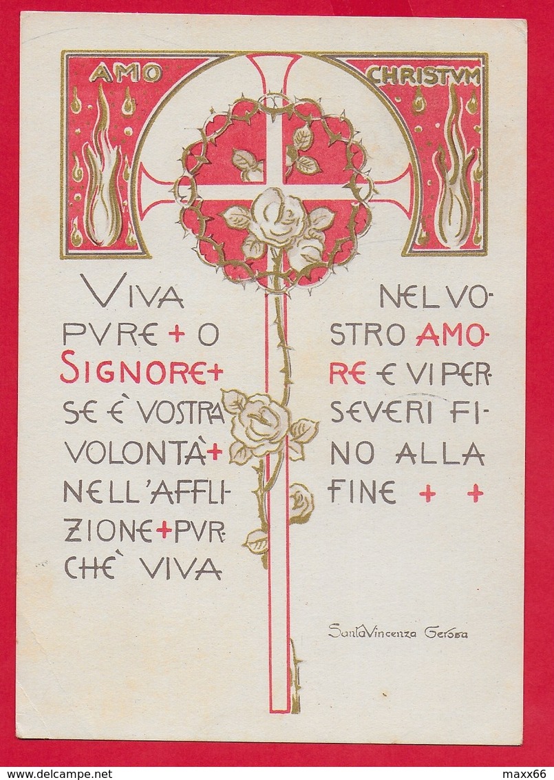 CARTOLINA VG ITALIA - Viva Pure O Signore ... - S. Vincenza GEROSA - Suore Di Carità - 10 X 15 - 1968 - Heiligen