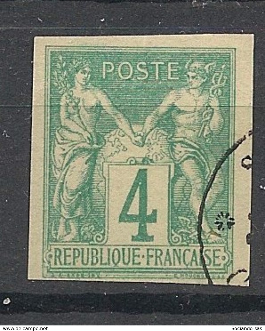 Colonies Générales - 1877 - N°Yv. 25 - Sage 4c Vert - Oblitéré / Used - Sage