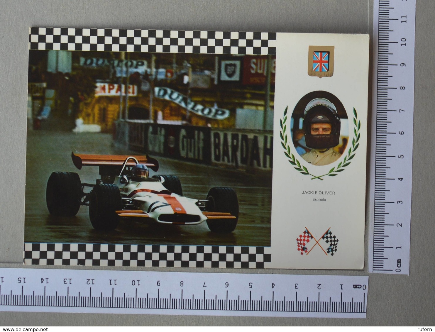 GRAND PRIX - JACKIE OLIVIER -  BRM 153 -   2 SCANS    - (Nº30452) - Grand Prix / F1