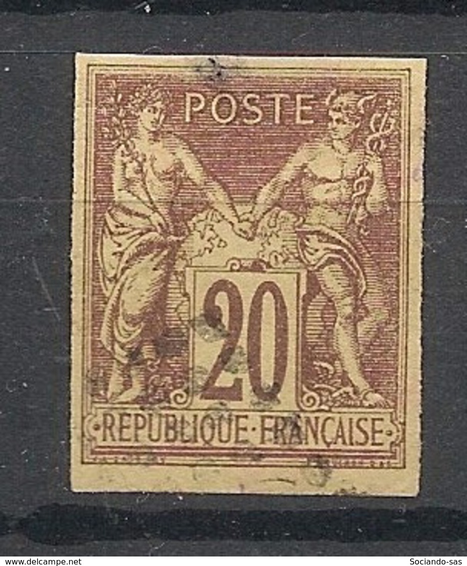 Colonies Générales - 1877 - N°Yv. 34 - Sage 20c Brun - Oblitéré / Used - Sage