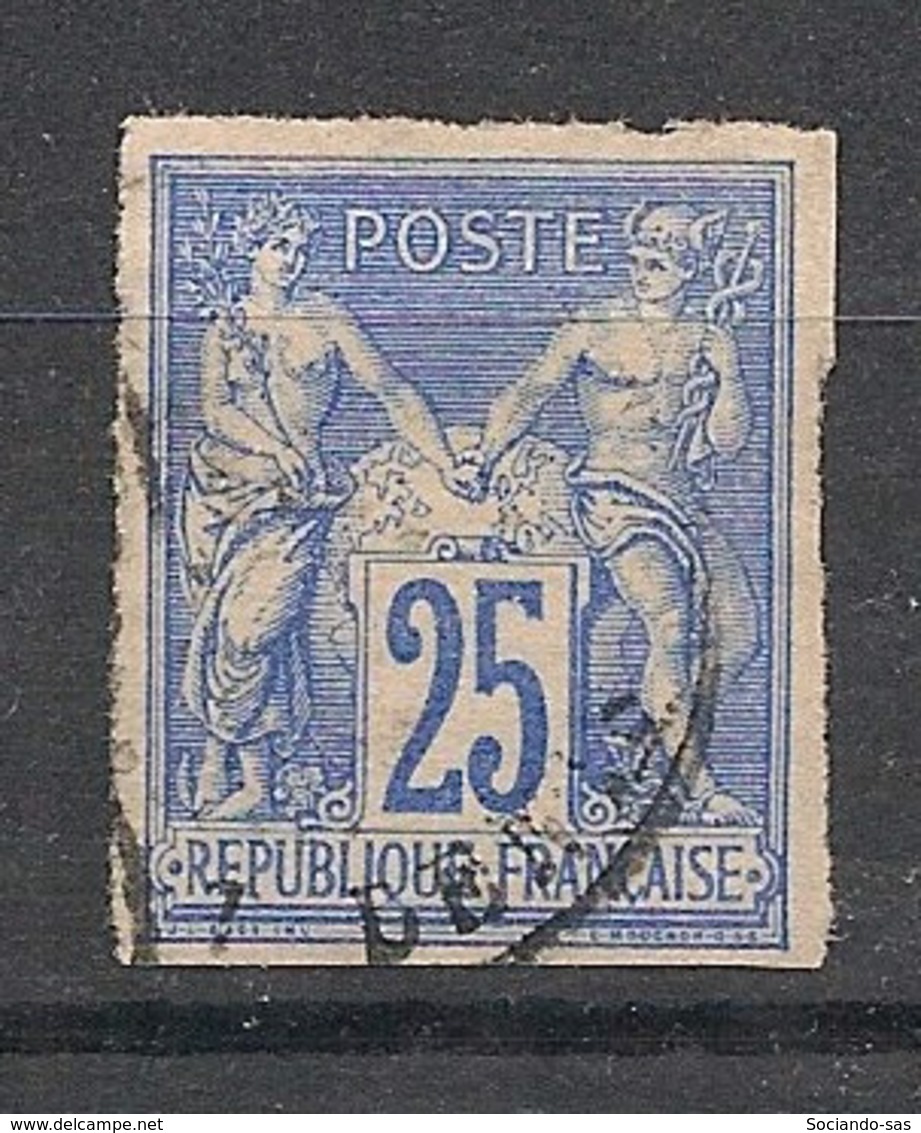 Colonies Générales - 1877 - N°Yv. 35 - Sage 25c Bleu - Oblitéré / Used - Sage