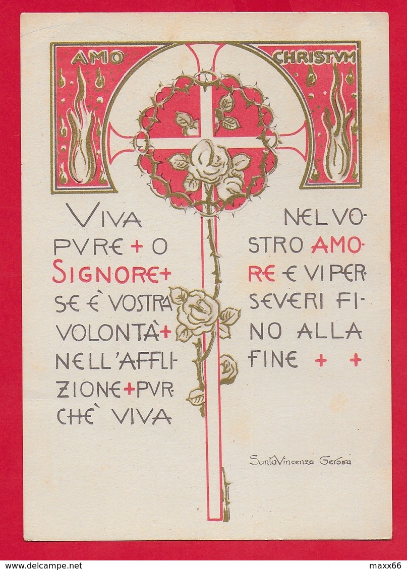 CARTOLINA VG ITALIA - Viva Pure O Signore ... - S. Vincenza GEROSA - Suore Di Carità - 10 X 15 - 1967 - Santi
