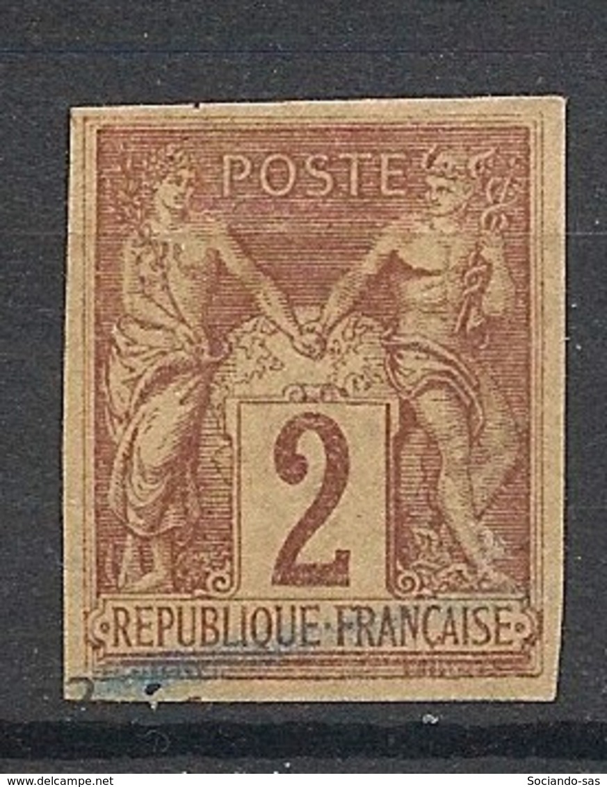 Colonies Générales - 1878 - N°Yv. 38 - Sage 2c Lilas-brun - Oblitéré / Used - Sage