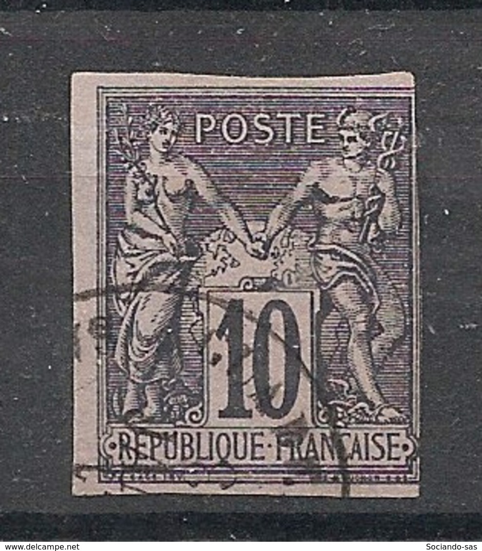 Colonies Générales - 1878 - N°Yv. 40 - Sage 10c Noir Sur Lilas - Oblitéré / Used - Sage