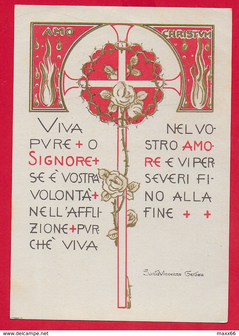 CARTOLINA NV ITALIA - Viva Pure O Signore ... - S. Vincenza GEROSA - Suore Di Carità - 10 X 15 - 1964 - Santi