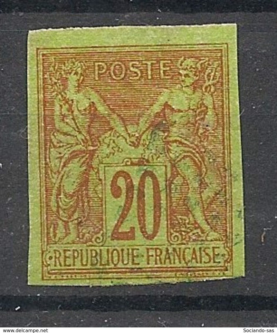 Colonies Générales - 1878 - N°Yv. 42 - Sage 20c Brique Sur Vert - Oblitéré / Used - Sage