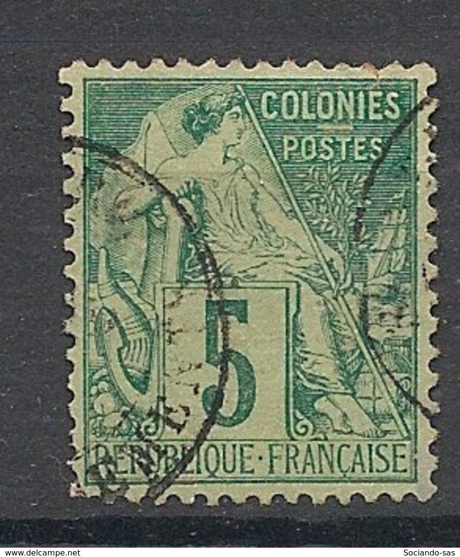 Colonies Générales - 1881 - N°Yv. 49 - Alphée Dubois 5c Vert - Oblitéré / Used - Alphee Dubois