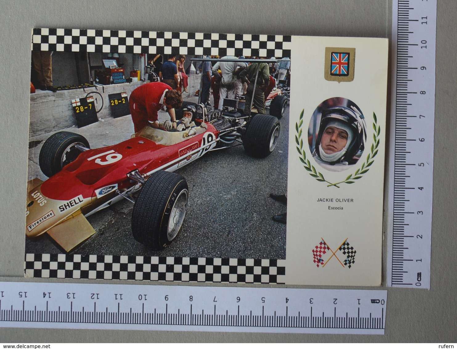 GRAND PRIX - JACKIE OLIVIER -  LOTUS 49 MK2 -   2 SCANS    - (Nº30457) - Grand Prix / F1