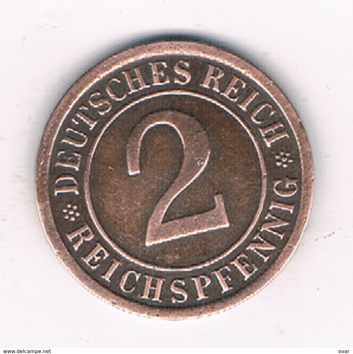 2 PFENNIG 1925 F DUITSLAND /6325/ - 2 Rentenpfennig & 2 Reichspfennig