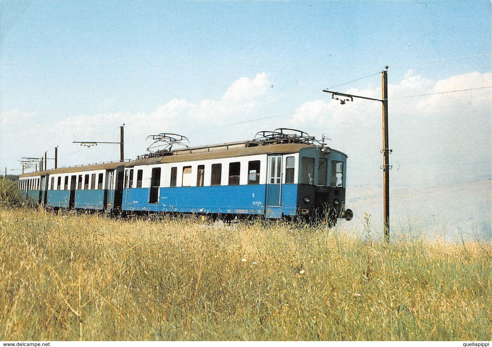 09492 "SRFN - LINEA ROMA/VITERBO - ELETTROMOTRICE - 1986"  CART NON SPED - Treni