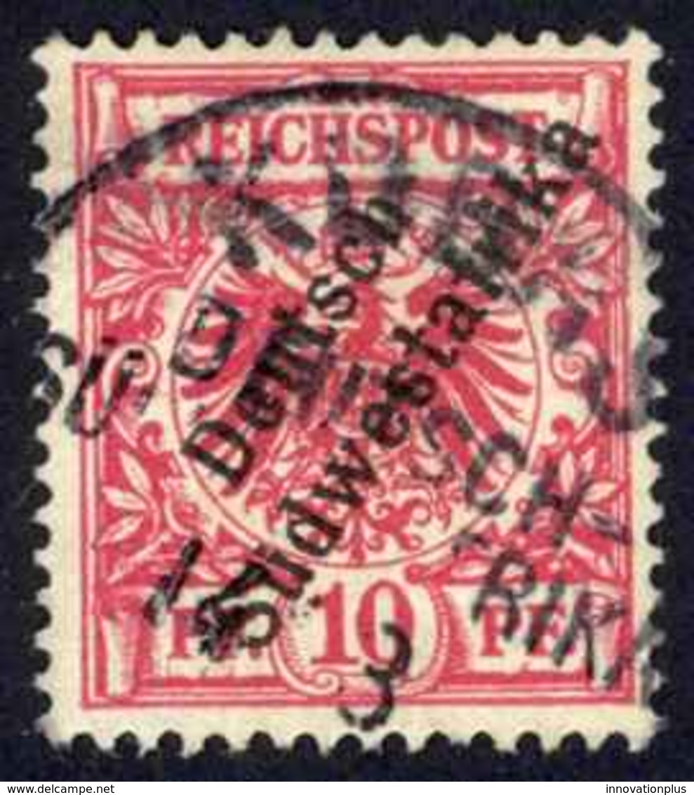 German South West Africa Sc# 9 Used 1898-1899 10pf Carmine Overprint - Sud-Ouest Africain Allemand