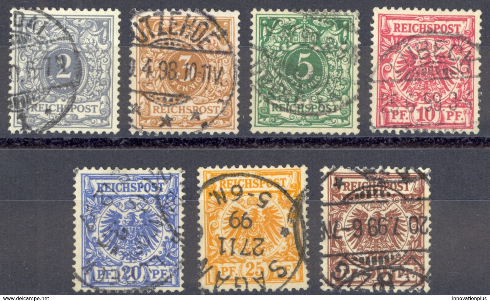 Germany Sc# 45-51 Used 1899-1890 Definitives - Used Stamps