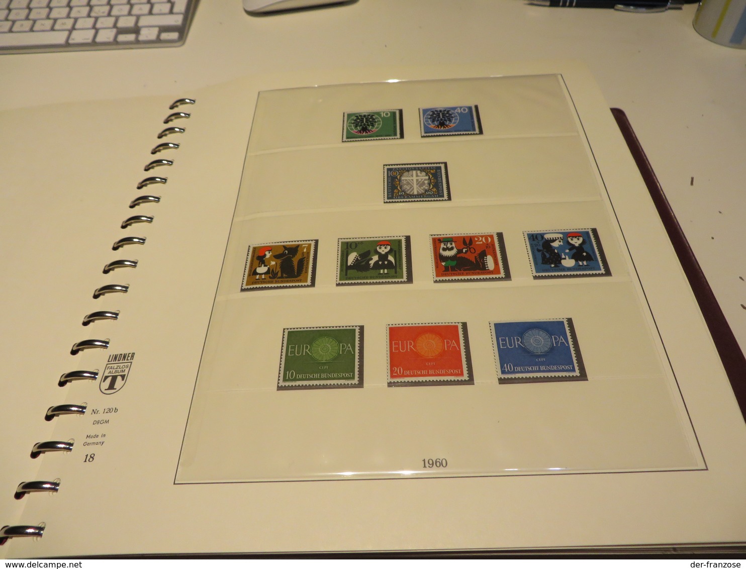 DEUTSCHLAND - BUND  1960 Bis 1976  Kpl. SLG. Mit Allen ** / MARKEN Auf LINDNER -T- FALZLOS - VORDRUCKTEX  Im RINGBINDER - Sammlungen (im Alben)