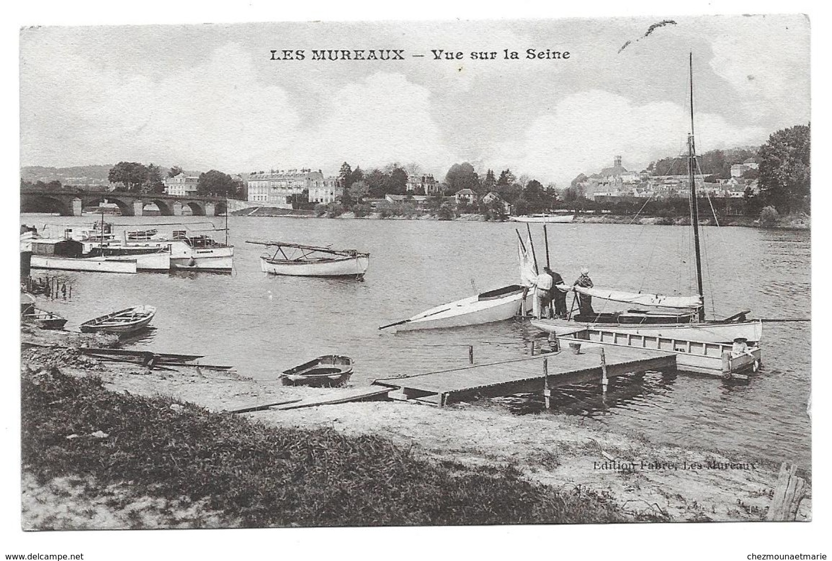 LES MUREAUX VUE SUR LA SEINE - CONVOYEURS - CPA YVELINES - OLLIVIER GAP - Les Mureaux