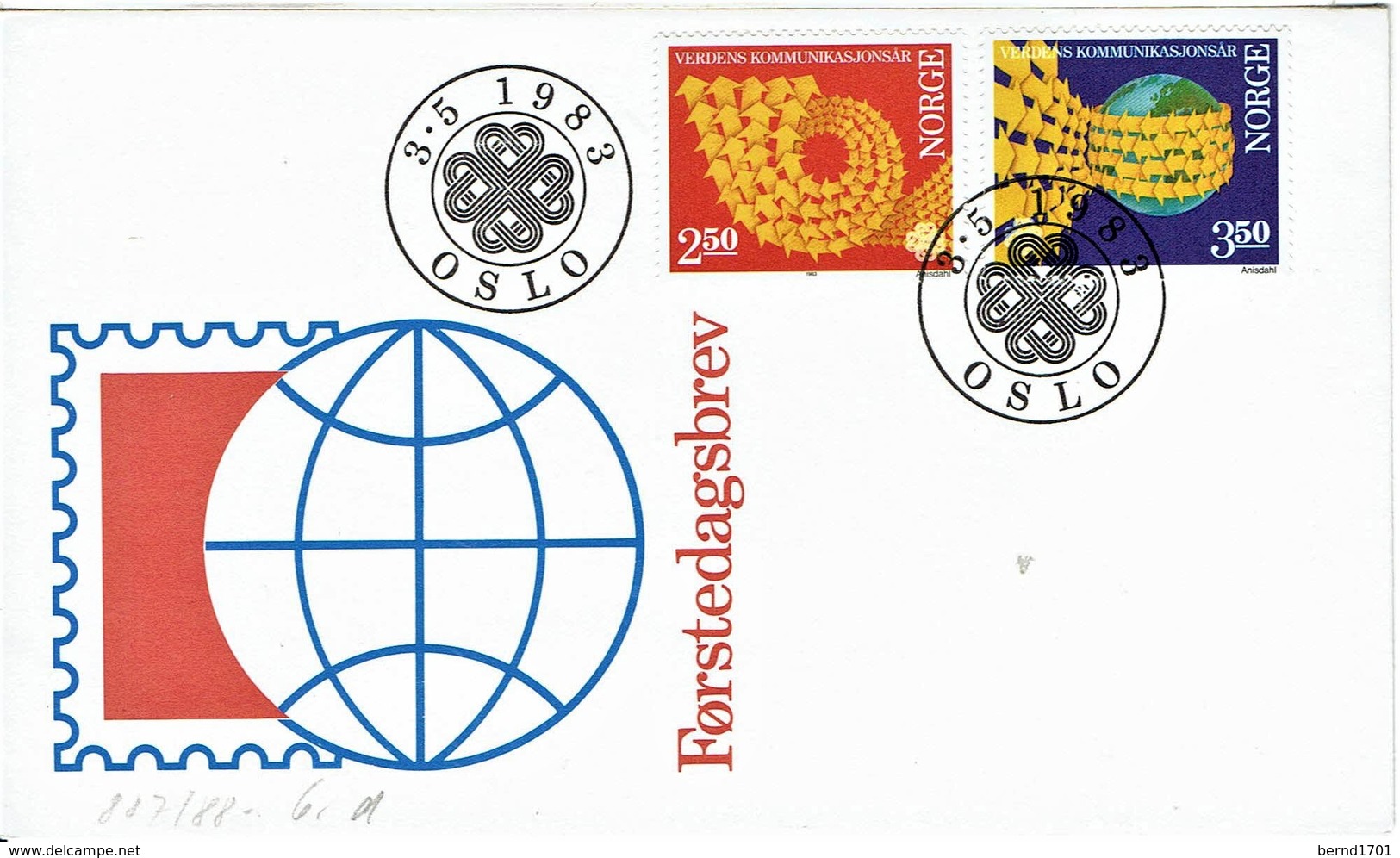 Norwegen / Norway - Mi-Nr 887/888 FDC (T340) - 1983