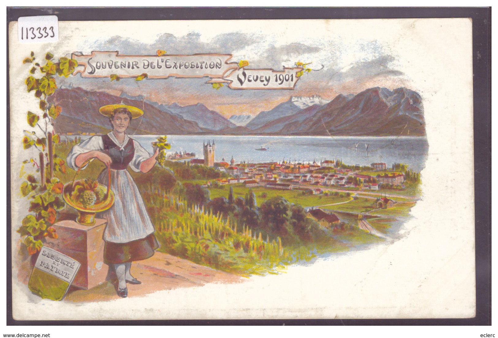 DISTRICT DE VEVEY - VEVEY - SOUVENIR DE L'EXPOSITION DE 1901 - TB - Vevey