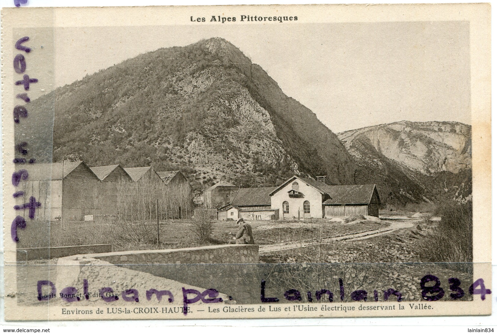 - Environs De Lus La Croix Haute,  ( Drôme ) - Les Glacières Et L'Usine électrique, Cliché Peu Courant, TTBE, Scans.. - Autres & Non Classés