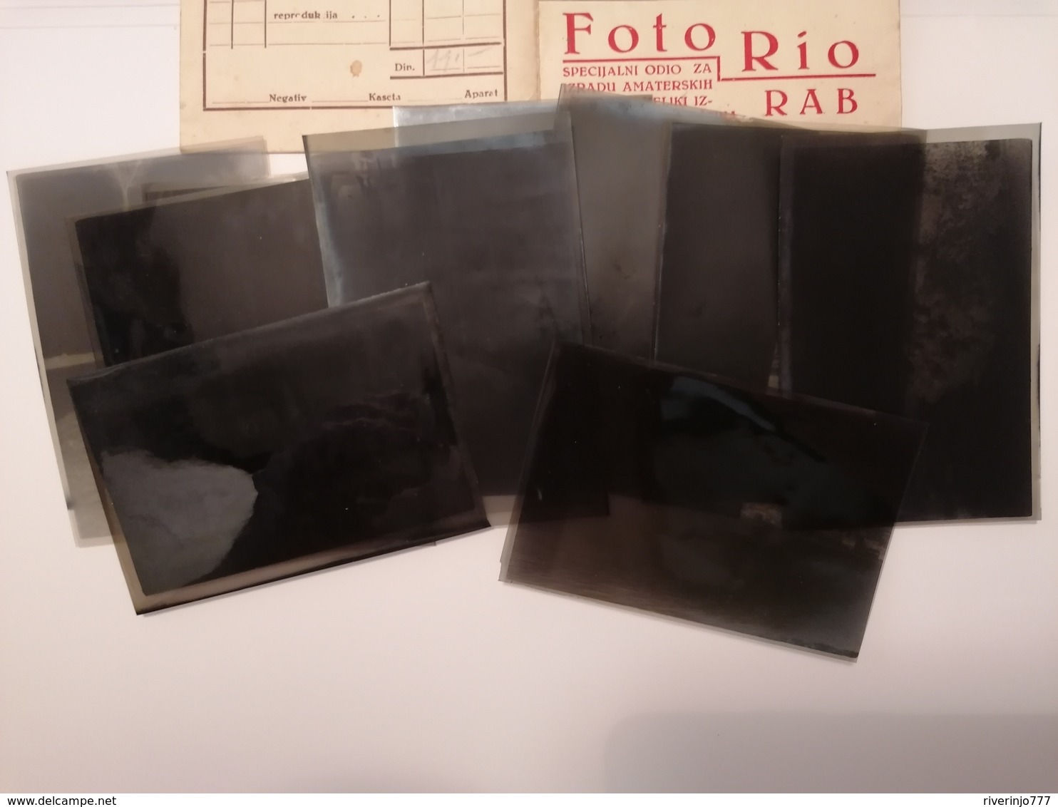 Advertising Envelope Foto Rio  Arbe Rab With Lot Of 10 Orig. Negative - Beautiful Old Motive Of Rab 1934. Croatia  Hauf - Autres & Non Classés