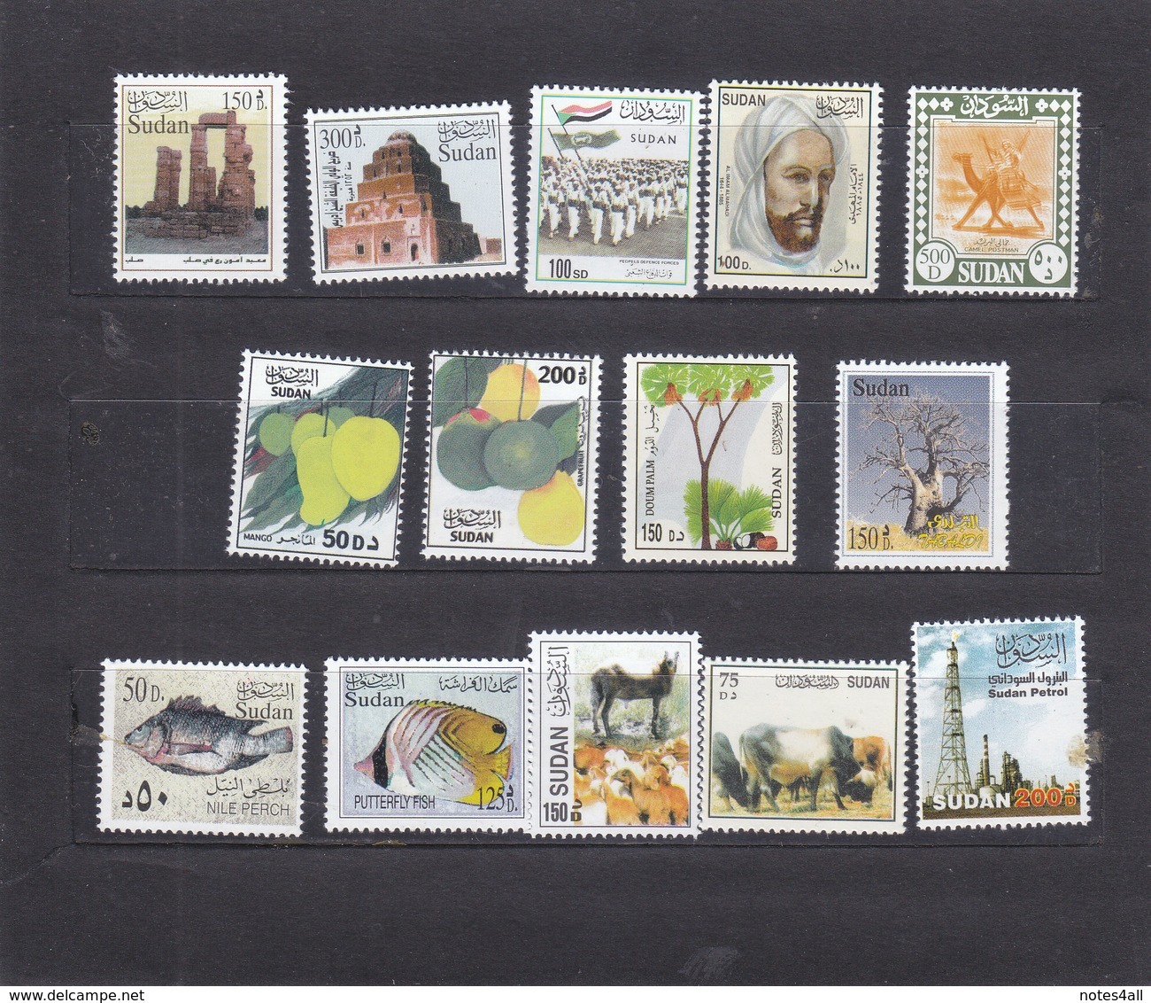 Stamps SUDAN 2003 Definitive REGULAR ISSUE SC-544:557 MNH With OFFICIAL FOLDER - Sudan (1954-...)