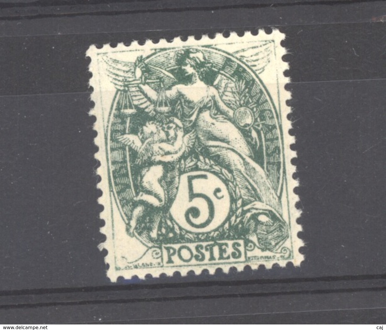 France  :  Yv  111  **   Type IIA  ,  Vert Foncé - 1900-29 Blanc