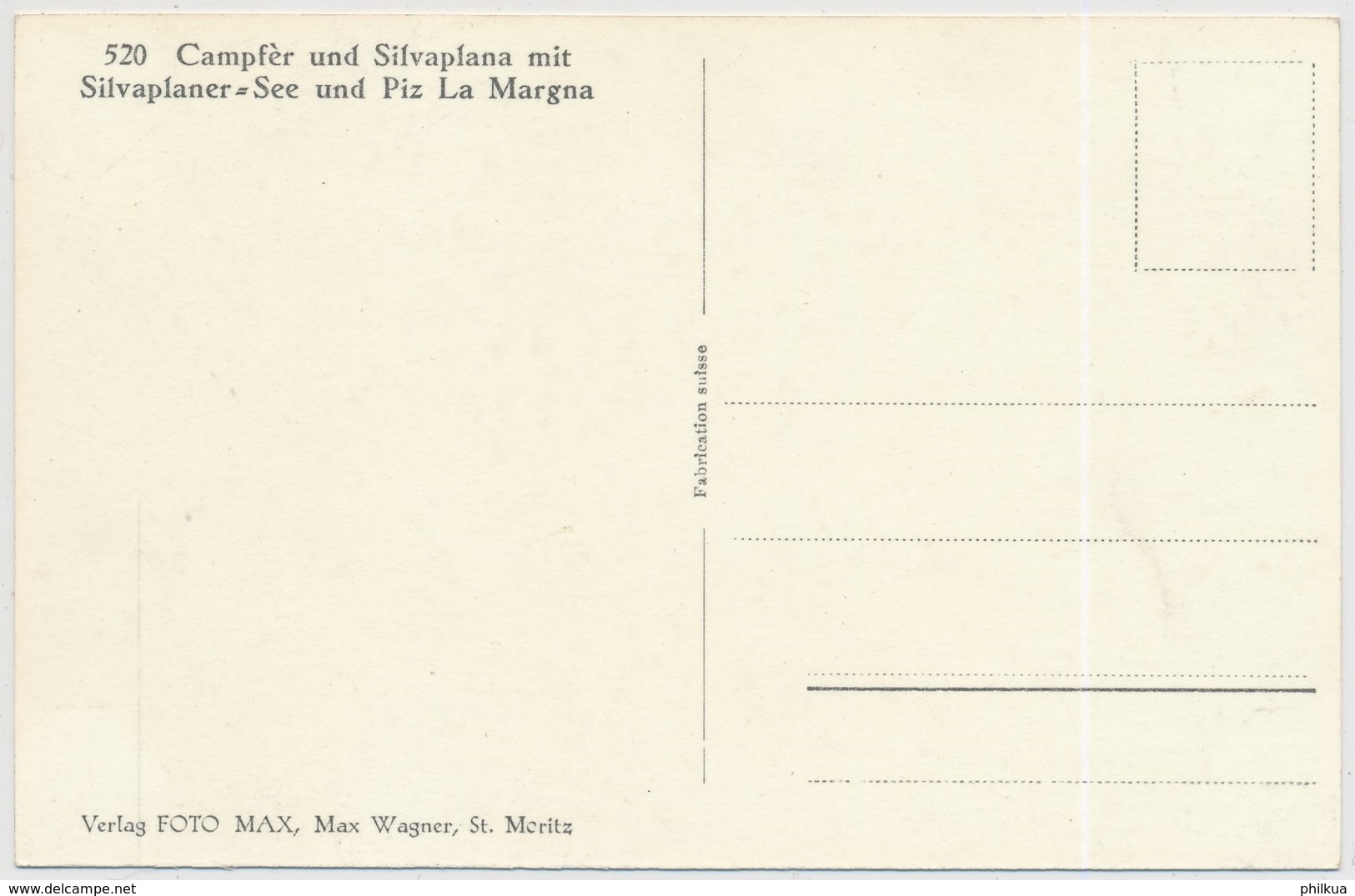 Campfèr Und Silvaplana Mit Silvaplanersee Und Piz La Margna - Silvaplana