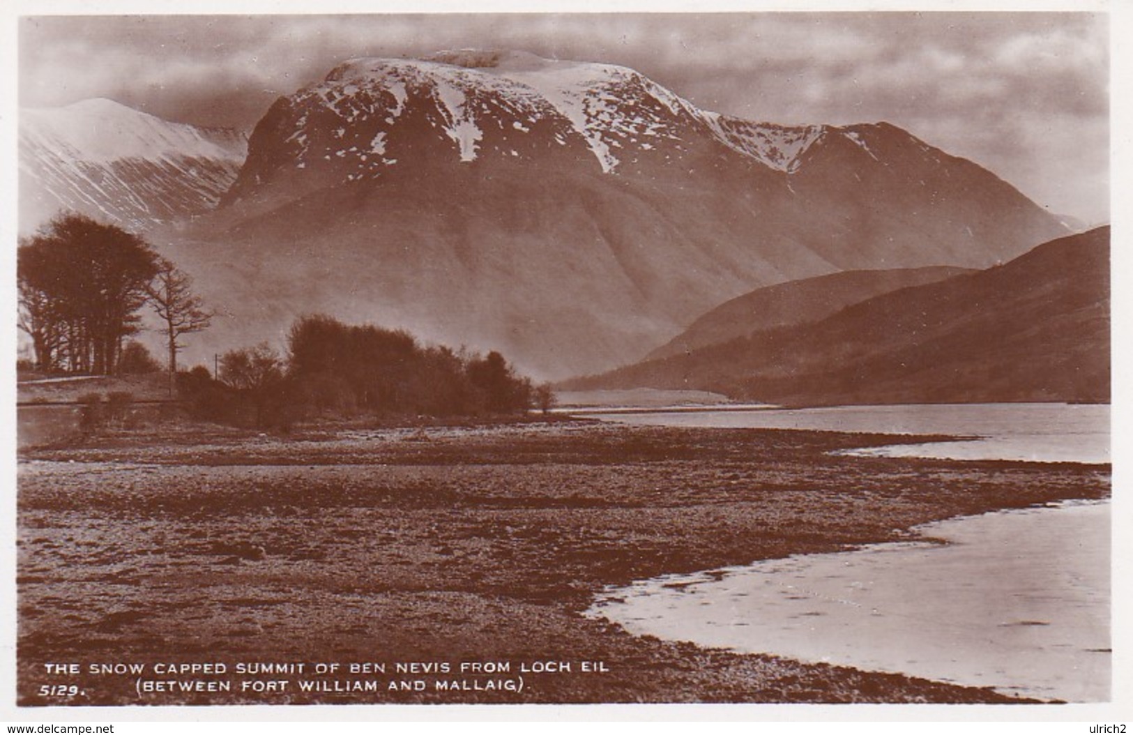 PC The Snow Capped Summit Of Ben Nevis From Loch Eil -  (43077) - Other & Unclassified