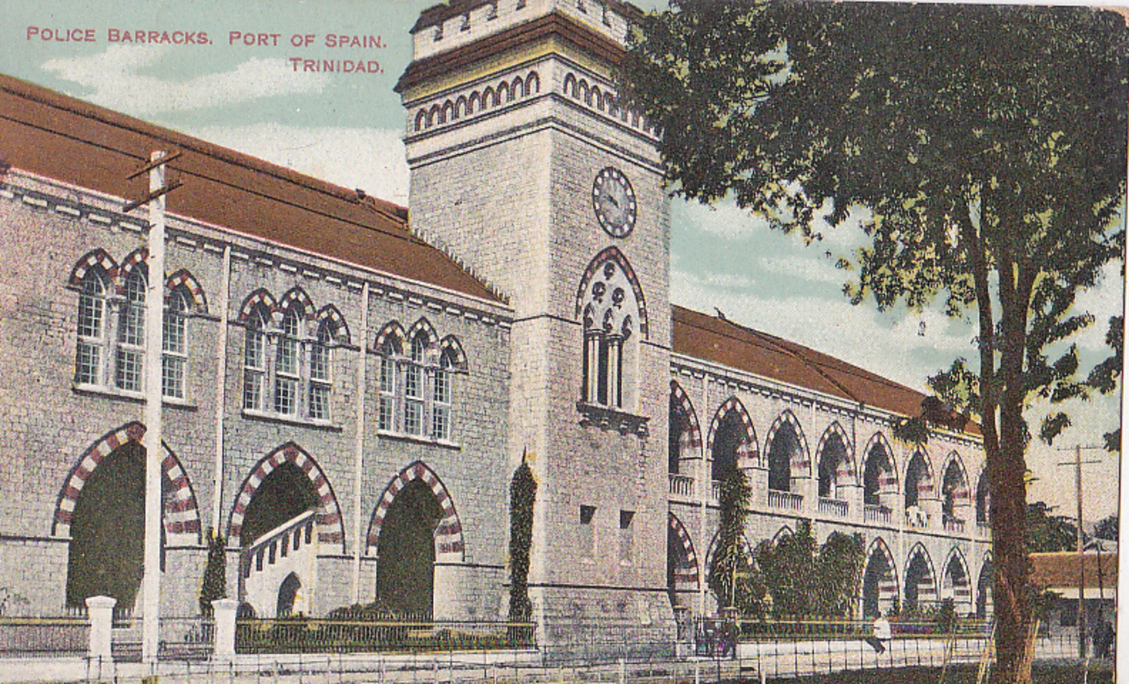 Police Barracks Port Of Spain,  Trinidad  - Colorisée - - Trinidad