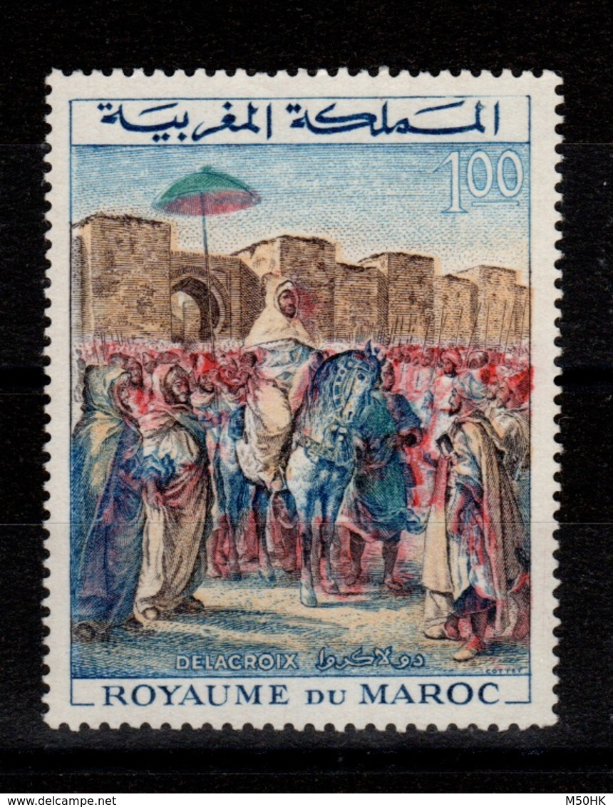 Maroc - YV 471 N** Le Sultan Par Delacroix - Marruecos (1956-...)