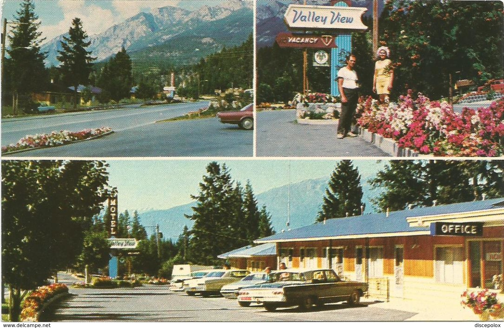 W4360 Canada - British Columbia - Radium Hot Springs - Valley View Motel - Auto Cars Voitures / Viaggiata 1974 - Altri & Non Classificati