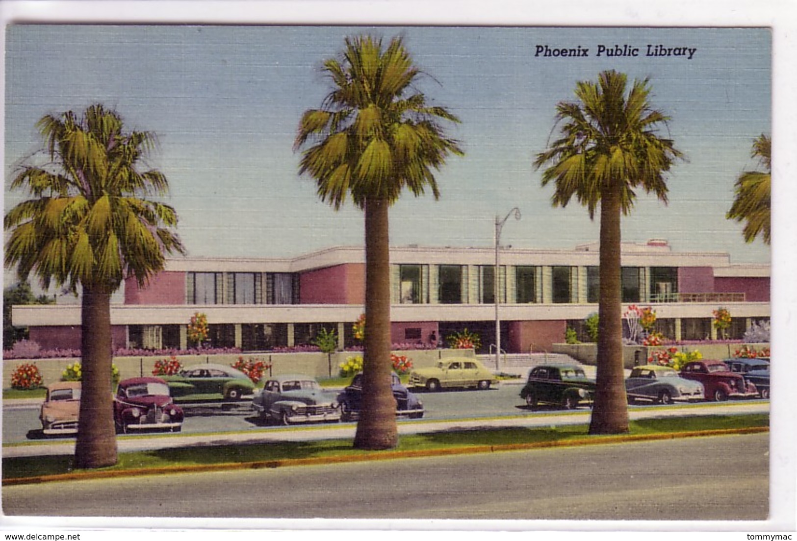 Phoenix Public Library, Phoenix, Arizona ! 1940's Cars ! - Phoenix